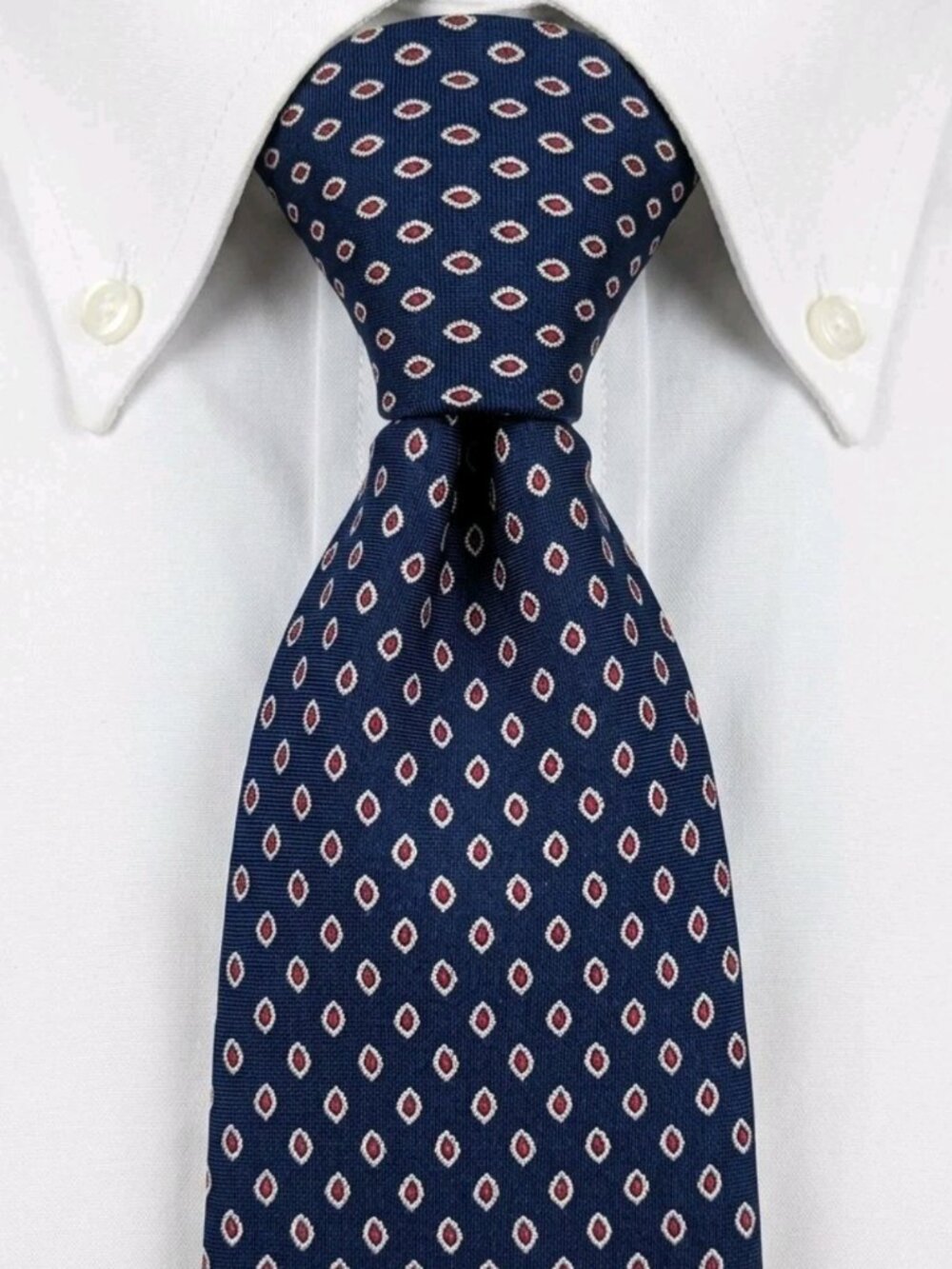 RARE MCM! Vtg 1960s CHRISTIAN DIOR CRAVATES Skinny Silk Tie Handmade In France